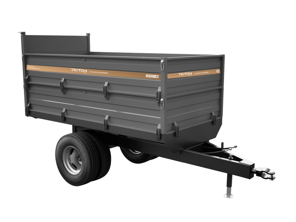 Carreta Triton Metálica 4 Toneladas Cafeeira